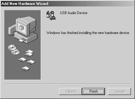 Place the UA-1EX s ADVANCED (mode select) switch in the OFF position. 4. Connect the UA-1EX to the computer. Windows will detect the UA-1EX, and the Add New Hardware Wizard dialog box will appear.