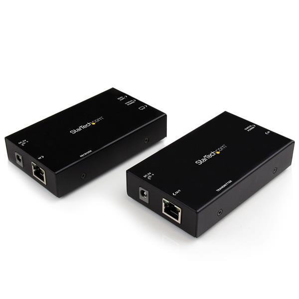 HDMI to CAT5 Extender W/ Optional Repeater Functionality and Audio 1080p / 1920x1080 Product ID: ST12MHDDC The ST12MHDDC HDMI to CAT5 Extender kit lets you extend an HDMI audio and video signal over