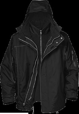 hood, zip out microfleece liner/jacket, zippered inside security