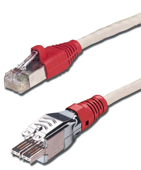Ethernet connections The non RJ-style category 7 outlet connects to RJ-45