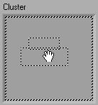 Creating a Cluster 1. Select a Cluster shell. 2. Place objects inside the shell.