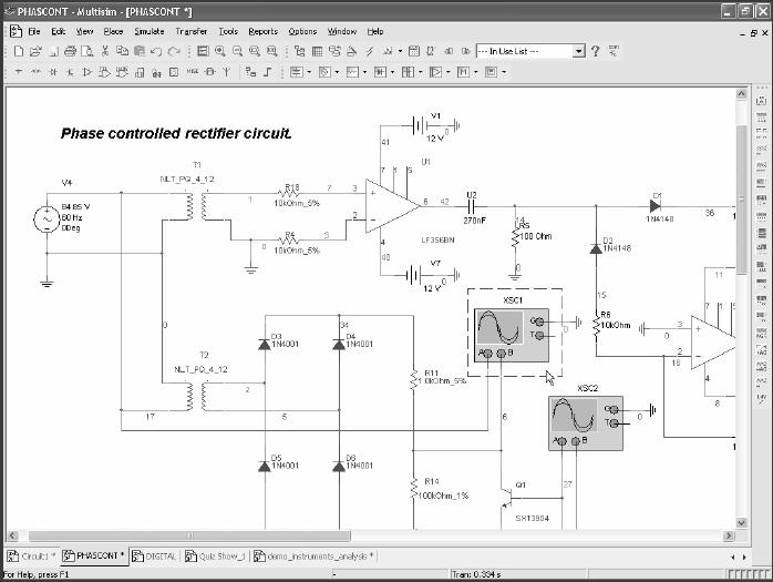 Multisim Integrated with LabVIEW 1. Create Schematic 2.