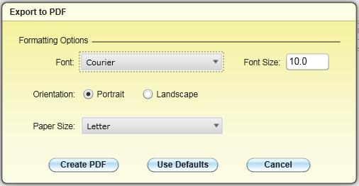 This feature can be used to print long reports, since the Print Remote feature is limited in the