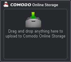 4.2. Uploading Your Files through Web Interface You can login to Comodo online Storage (COS) web interface at http://onlinestorage.comodo.com/ to upload and manage your files.