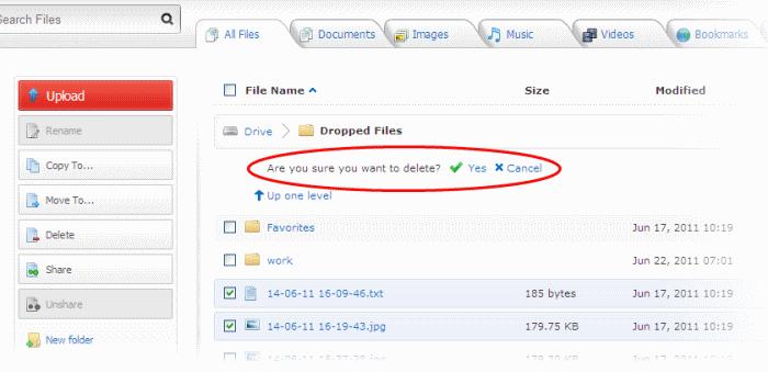 Sharing your Files from Online Storage You can share your online storage files and folders through the web interface. To share file(s)/subfolders 1.