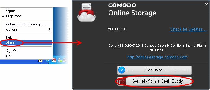 4. Using Live Help Comodo GeekBuddy is a remote assistance service offered by Security Experts in Comodo who can access your computer through their Remote Desktop.