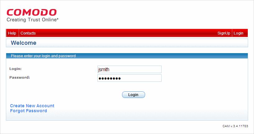 Your account page will be opened. You can view your account details from the left hand side pane.
