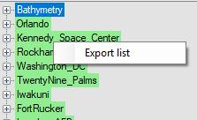 3.2.1 Right-click context menu When right-clicking on the main list,