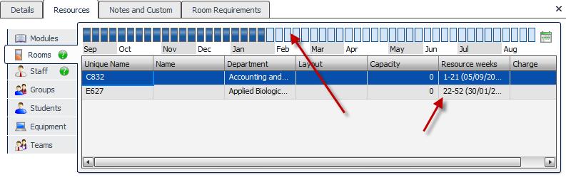 When resources are selected, they are placed in the Assignment List. If you want to remove a resource from an event just click on the minus icon that is displayed when you hover over the resource.
