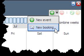 Booking Requests on the Usage Chart Room Booking Actions Room bookings can also be created and managed directly in the usage chart.