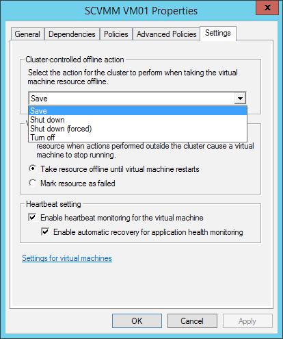Virtual Machine Monitoring One advantage of clustering any application is the cluster will regularly check and restart a workload through a mechanism called Heartbeat if it has stopped, is hung or