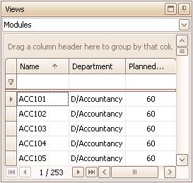 A second click on the same column header will sort on the same column but reverse the sort order. Holding down the Shift key and clicking on additional column headers will add secondary sorting. 1.7.