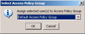 Using Identity Driven Manager Configuring User Access The Users list identifies every defined user and contains the following information for each user: Logged In Username Friendly Name Realm Access