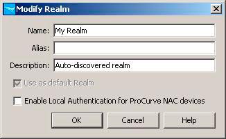 Using ProCurve Network Access Controller with IDM Using Local Authentication Directory on ProCurve NAC This window also provides access to Maintenance tools, including the system backup and restore