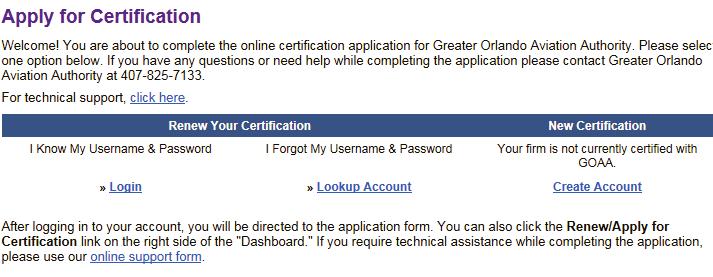 Online Application Part 1 Accessing the System Access the online certification