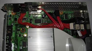Now take the other red SATA cable that was supplied with the Blaster 360