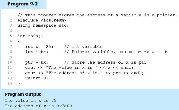 Pointer Variable You can print it out: cout<<pointer3; With the address of a variable you have complete access to
