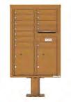 New 12 Door High Pedestal Mount 4C Mailboxes 60" High Any National Mailboxes 4C mailbox module may be used with a pedestal mount accessory for any private delivery application whether it is on a