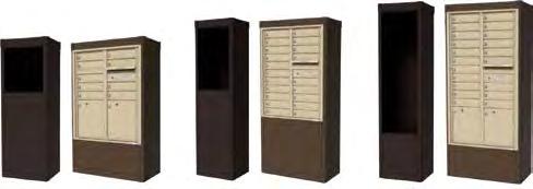 Vario Depot Mail Stands for New 4C Horizontal Mailboxes DEP ##S DEP ##D DEP ##S DEP ##D DEP ##S DEP ##D Vario Depot Mail Stand enclosure kits are the ideal complement for all versatile 4C mailboxes