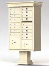Decorative Classic Style CBU Mailboxes (USPS Approved) Type 1 CBU Type 2 CBU Type 3 CBU Decorative CBU Mailboxes Classic Style Series designed to meet or exceed new USPS Security Standards.