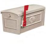 Standard Mailbox Posts Made entirely of aluminum, National Mailboxes standard mailbox posts accommodate rural mailboxes and are available in a bolt mounted style (H4865) and in an in-ground mounted