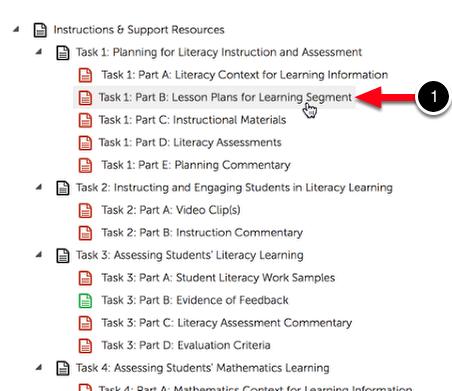 If you do not see the 'Select Department' drop-down menu or the appropriate Table of Contents for your edtpa certification subject area and submission year, click on the Can't find your table of