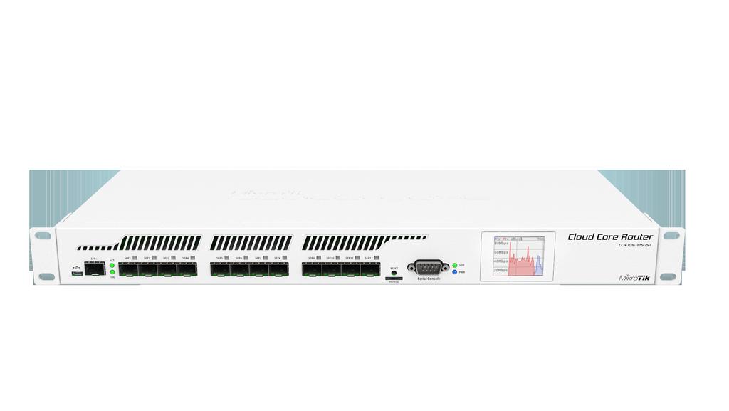 Cloud Core Router CCR1016-12S-1S+ CCR1016 is an industrial grade router with a cutting edge 16 core Tilera CPU.