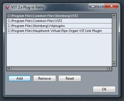 Plug-in Information VST Plug-ins' screen tab: This step only applies if you're using Windows: click the 'VST 2.x Plug-in Paths' button.