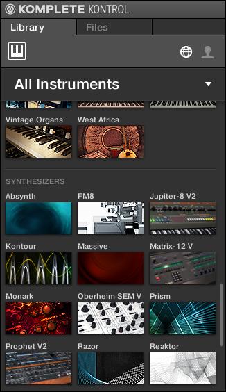 Managing the Library Loading VST Plug-ins KOMPLETE Instruments and NKS Instruments in the KOMPLETE KONTROL Browser However, you can also load plug-ins directly, allowing you to integrate any VST