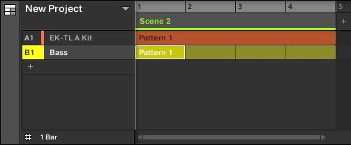 .1.2 Assigning a Scene to a Section Now you have created an empty Section on the timeline of the Arranger, you can now add a Scene from the Ideas view to the Arranger view and start to arrange