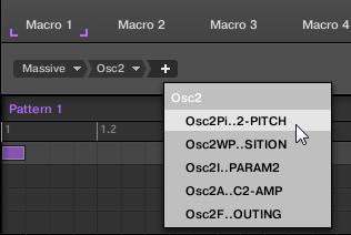 Using Advanced Features Using Macro Controls (4) Focus frame: Indicates the Macro Control being assigned. Click any Macro Control to display and edit its assignment in the Target selector below (6).