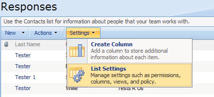 CREATE OR MODIFY A WEB FORM VIEW 3. Under The type of information in this column is, select the type of information that you want to appear in the column. 4.