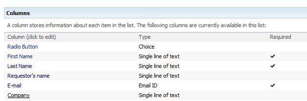 5. Depending on the type of column that you selected, more options may appear in the Additional Column Settings section.