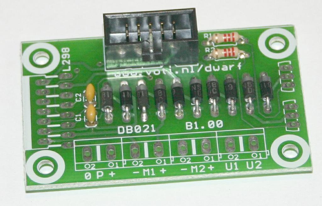Place and solder the 10 diodes 1N5819.