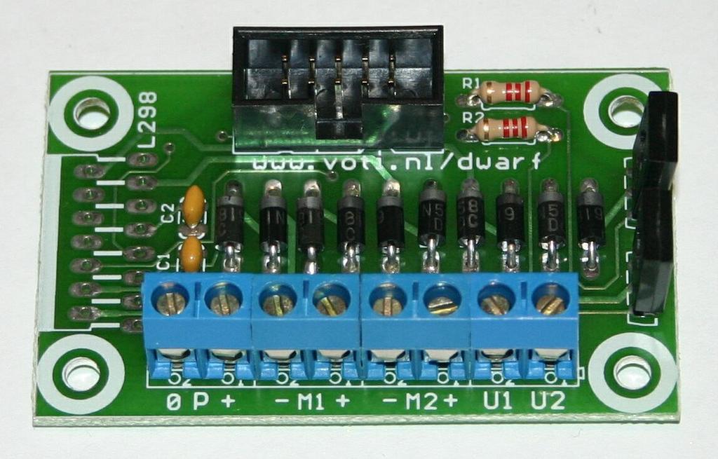 The text on the chip must face to the right (to the middle of the PCB).