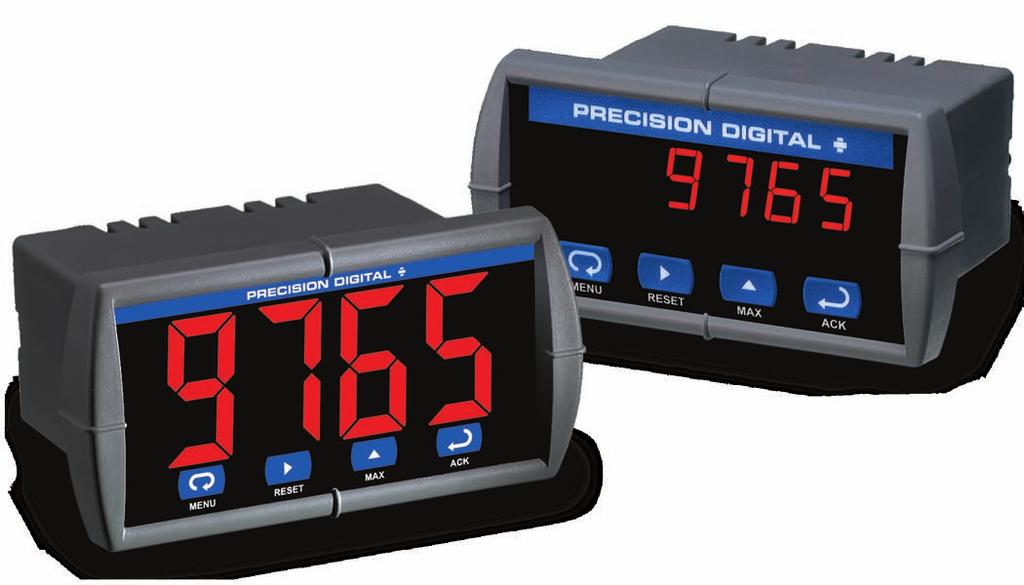 PD765 Trident Series Process & Temperature Meters TRIDENT PROCESS & Temp 4-20 ma, ± 10 V, TC & RTD Inputs 4-Digit Display, 0.56" (14.2 mm) or 1.20" (30.