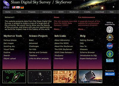 The SkyServer Experience 1.E+07 Sloan Digital Sky Survey: Pixels + Objects Web hits/mo About 500 attributes per object, 400M objects SQL queries/mo Spectra for 1M objects 1.E+06 Currently 2.