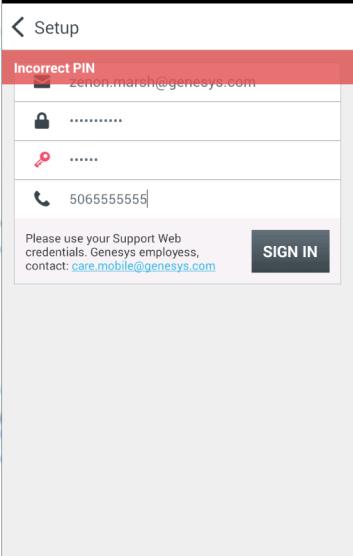 Genesys Care Mobile App Mobile App Setup o o o o Download the App: ios Android Successfully sign into My Support from your computer/laptop at