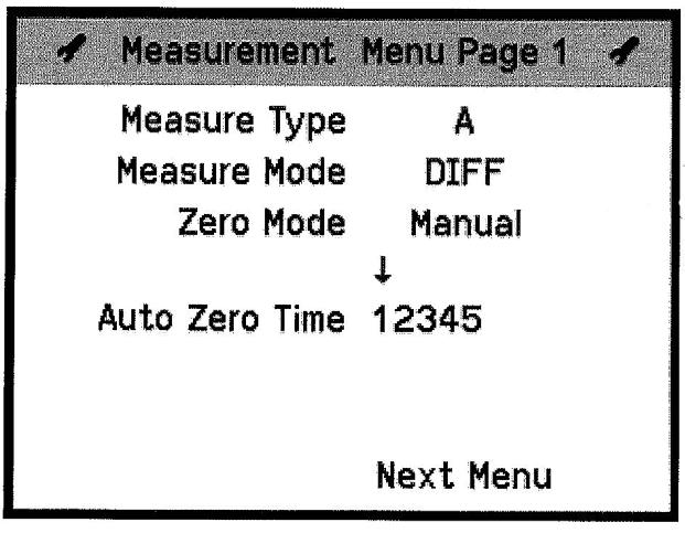 6.0 Operating Screen (cont.) 6.3.2 Measurement (Distance) Menu Page 2 Use to move the cursor around the screen. Use to select options.