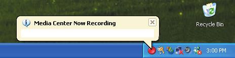The Record ico i the taskbar If a program is curretly beig recorded, the Record ico also appears i the taskbar.
