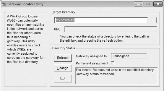 How and where does the Gateway get set? Go to the PC on which you will be storing the data (or you can do this from any other PC) and click on Start. Select Programs and then Pervasive. SQL.