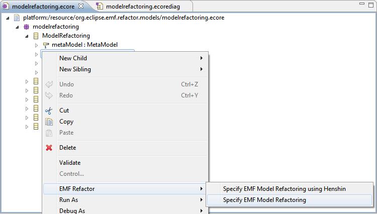 EMF model refactoring Move EAttribute can be specified in the following way: First, it has to be checked whether the contextual EAttribute is not marked as ID of the containing class, and whether