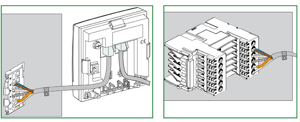 Reserved 7 Pair 4 White-brown 0 V 8 Pair 4 Brown 24 Vdc Connection Procedure The procedure for connecting the withdrawable drawer terminal block is as follows: Step Action 1 Cut an RJ45 male/male ULP