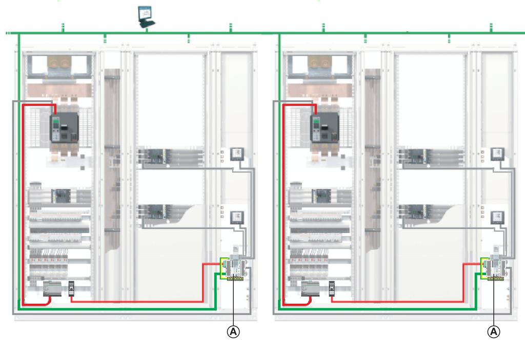 Design Rules of ULP System Ethernet Connection Linking Two Electrical Equipments Two remote electrical equipments can be linked by an Ethernet connection, regardless of the distance or the ground