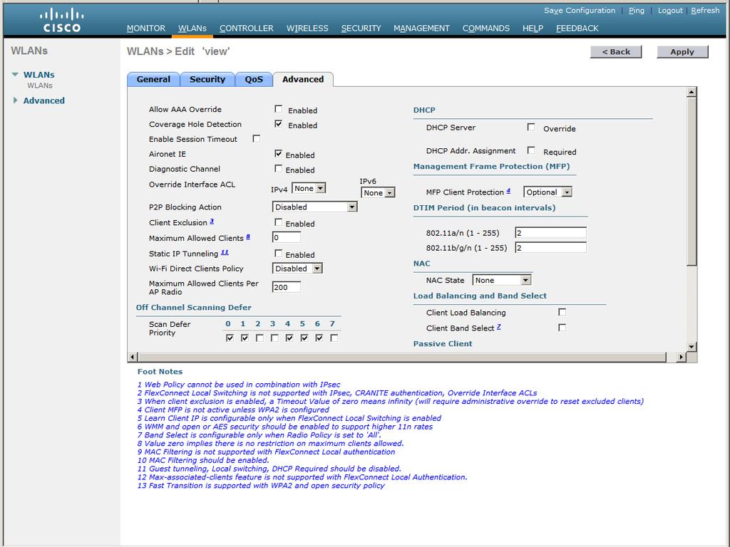 off-channel scanning and PTT). Cisco 7.