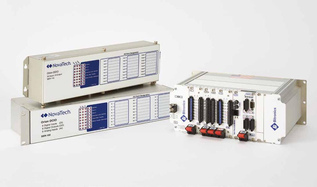 12 novatech orionlx overview 13 Rugged and Flexible I/O for Substations NovaTech offers three models of substation-hardened I/O modules.