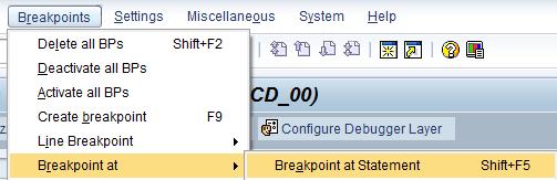 Breakpoints Setting session and external breakpoints Breakpoints can be set at: Line level This is the