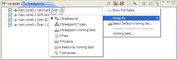 Debugger Breakpoints NOTE If no debug context exists, the breakpoint is installed in all contexts as normal.