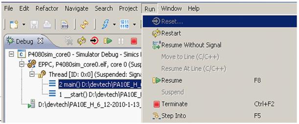 Debugger Path mappings 3.22.1 On demand reset The on demand settings are serialized when the user performs the reset action.