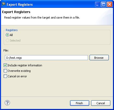 Debugger Registers view TIP Alternatively, you can click on the value and edit it to change the Registers value. 3.26.